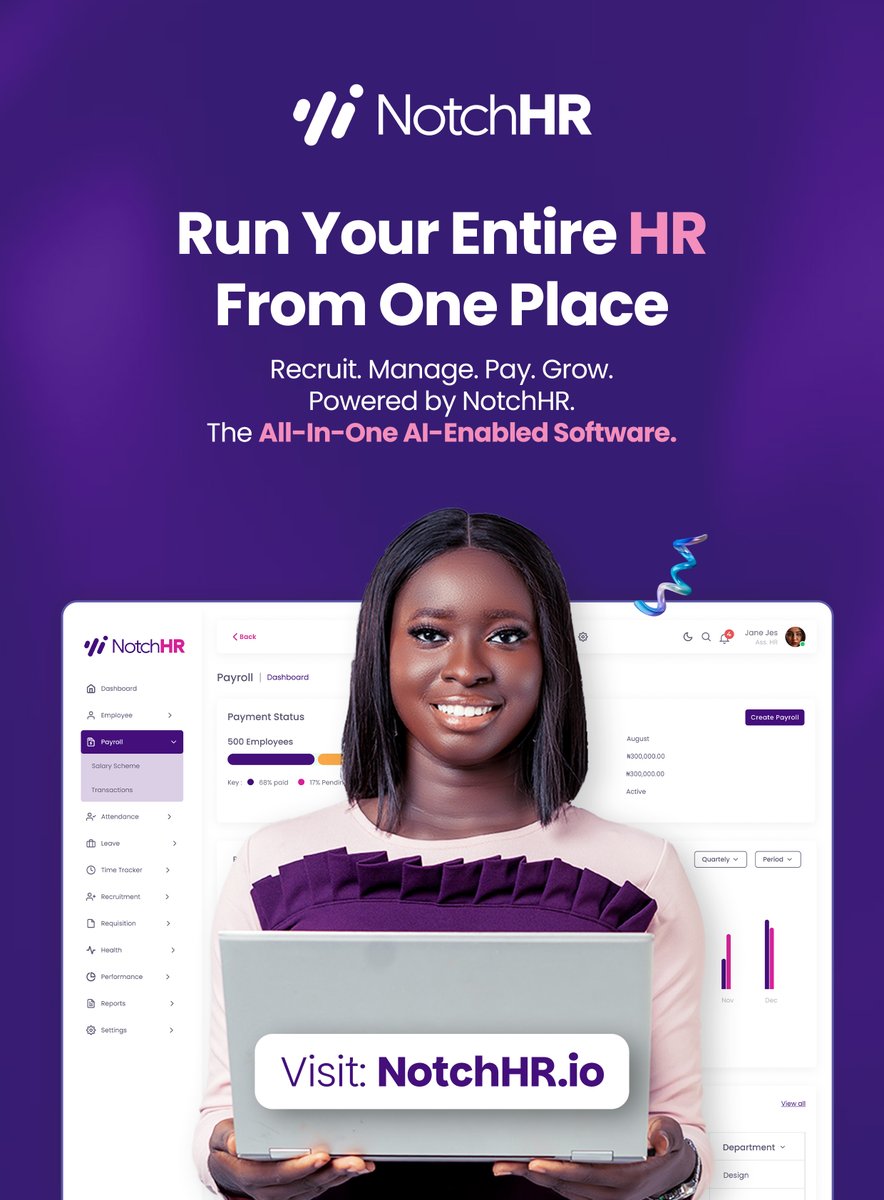 superjanded's tweet image. I designed this @NotchHR billboard from concept to execution, focusing on bold, clear visuals that communicate value instantly. 
 
@NotchHR isn’t just another HR tool, it’s a product I had the privilege of bringing to life visually, designed to support real business needs.

#OOH