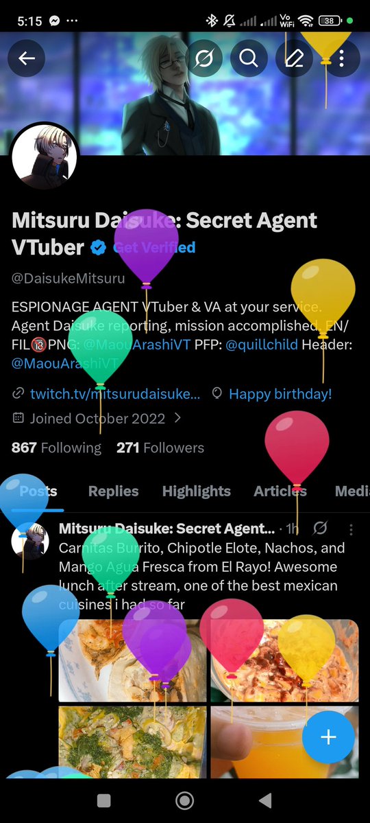 Mitsuru Daisuke: Secret Agent VTuber tweet media