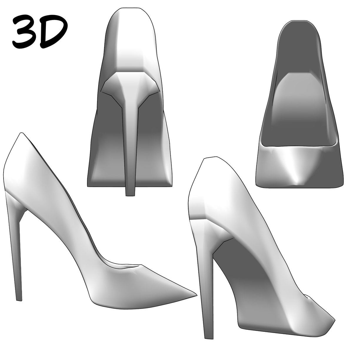 3D 힐 구두 Shoes heels (무료 free) by qwerty111222 https://t.co/db8wmfLGUy