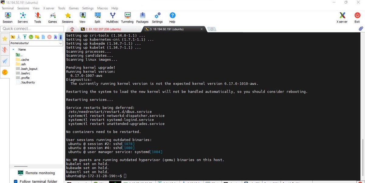 vivian_ojeri's tweet image. Started with the basics:

Disabled swap (very necessary)
Configured kernel networking (IPv4/IPv6)
Installed Docker &amp;amp; containerd

Then initialized the control plane with kubeadm.

That’s when it started feeling real.

#Kubernetes #CloudComputing #DevOpsLife