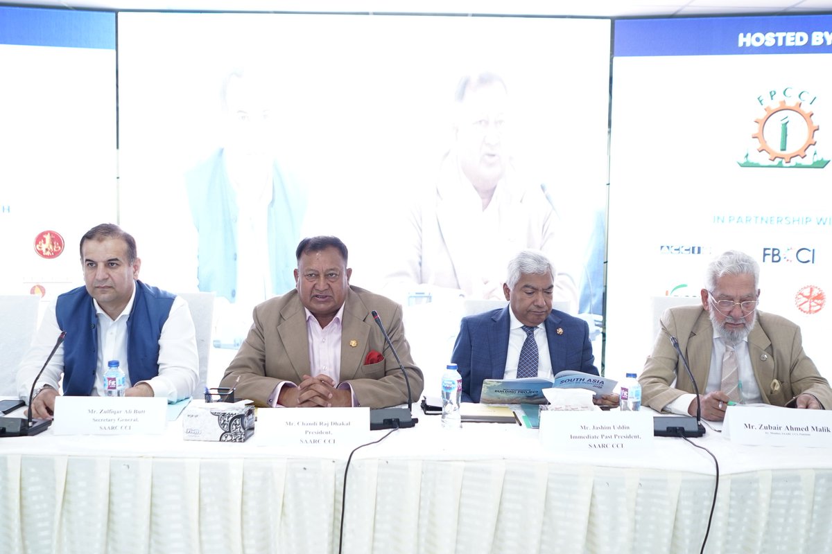 S_A_CCI's tweet photo. SAARC CCI 87th Executive Committee Meeting and 30th General Assembly Meeting at #SAARC CCI Headquarters Building on April 30, 2026 #Islamabad, #Pakistan https://t.co/LHGFxHHqWV