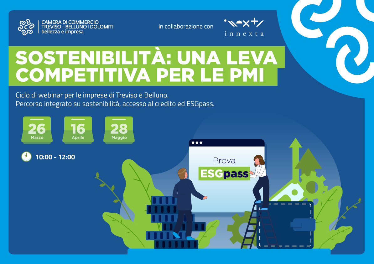 tbcamcom's tweet photo. 📆 Ultimo webinar: giovedì 28 maggio❗
📊 Durante il webinar verrà presentato ESGPass, un tool gratuito che permette a ogni impresa di effettuare un'autovalutazione della propria performance di sostenibilità.
Iscriviti qui e scopri di più:
👉 https://t.co/P3bFdZSUuW https://t.co/nMSZrdu5jt