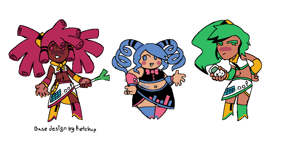 FnfTwistMixed's tweet photo. Designs for miku, teto and neru!!! https://t.co/ny9pCbhW9S