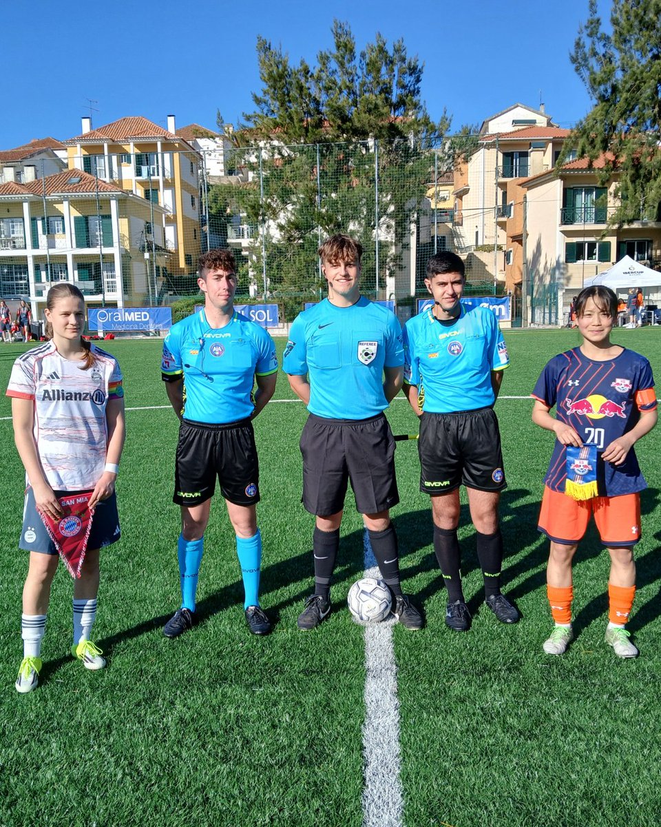 LincolnshireFA's tweet photo. 🟨🟥 Four Lincolnshire FA referees recently took to the international stage at the Iber Cup in Portugal

⚽Officiating top academies from clubs like Bayern Munich, Juventus and Manchester City, this was a huge step in their refereeing journey!

From daily games to expert coaching, the experience is already helping them push towards the next level.

🔗 Visit https://t.co/m9i9aSDQdw to read the full story and find out how they got on