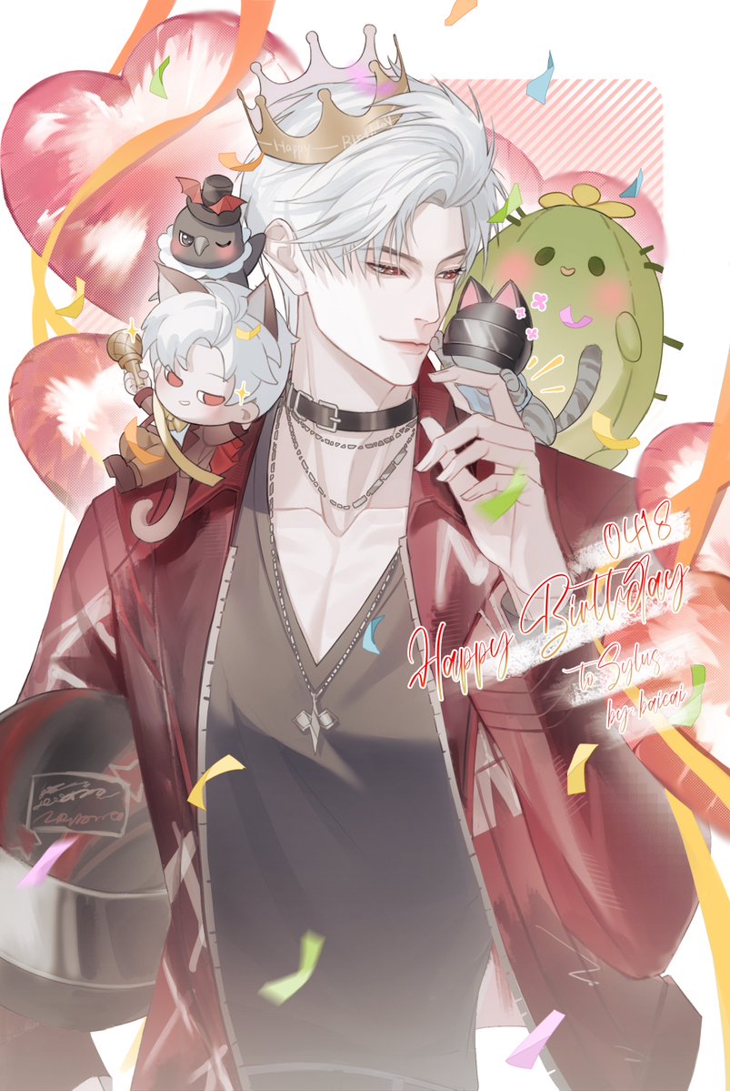 #Sylus #秦彻 #シン #恋与深空 #恋と深空 #LoveandDeepspace #HBDSylus
迟来的生日祝福！！
祝秦老板和小狸花们永远幸福啊~