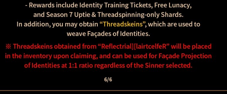 Limbus Bleed Updates (Ring affiliated) tweet media