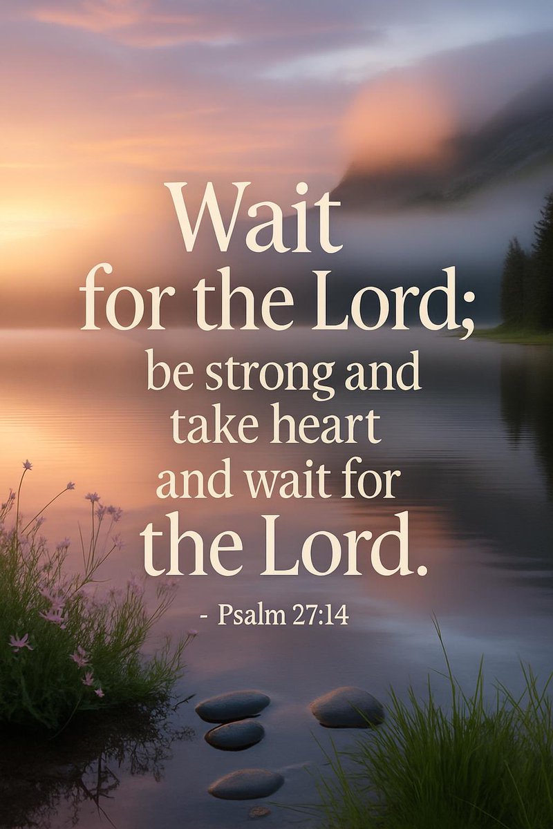 carlpositivxity's tweet image. When the road feels long and answers hide in silence, the verse repeats its gentle command twice: wait.

Not because God is slow, but because His timing is perfect — refining your heart, building your faith, and preparing blessings you can’t yet see.

#bible #patience #faith