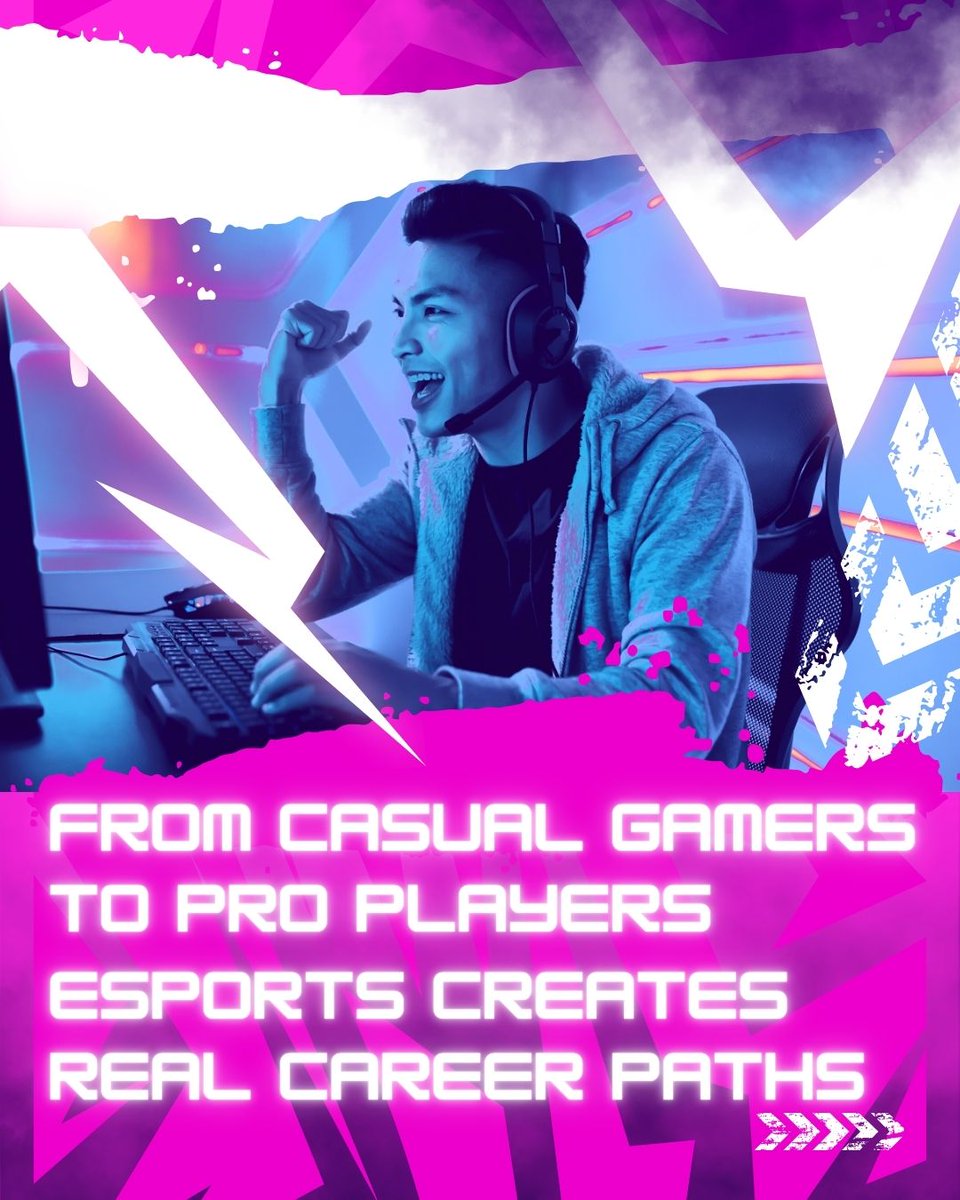 BiharESF's tweet photo. From casual gamers to pro players 🎮✨
Esports is no longer just a hobby — it’s a real career path shaping the future.

#Esports #GamingCareer #ProGamer #LevelUp #GamingLife #EsportsIndia #GamingCommunity #DigitalCareers #PlayToWin #FutureOfGaming #GamersUnite #EsportsEcosystem https://t.co/8lNOjvsXfu