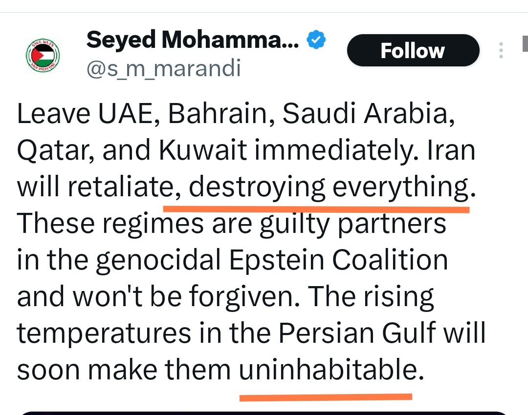 MENewsUpdate's tweet photo. @s_m_marandi @piersmorgan @georgegalloway
"Making the Gulf inhabitable by destroying everything"

This guy is genocidal maniac https://t.co/sZ0bYbWVsU