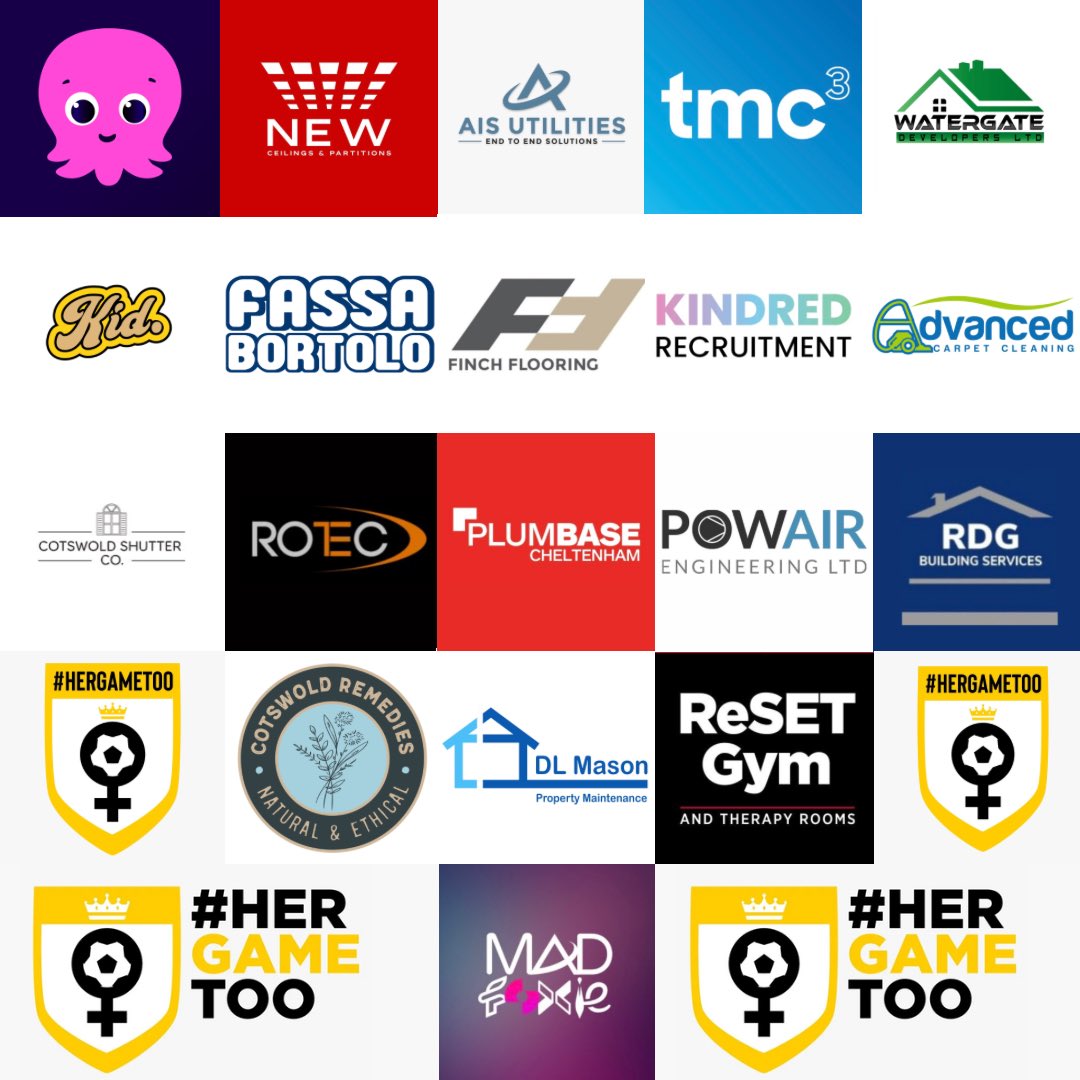 CheltSpaWFC's tweet image. ❤️ Thanks to our sponsors for their continued support!

#CSWFC #HerGameToo #Grassroots #Youth #Pathway #Football #Sponsors #Cheltenham #Gloucestershire