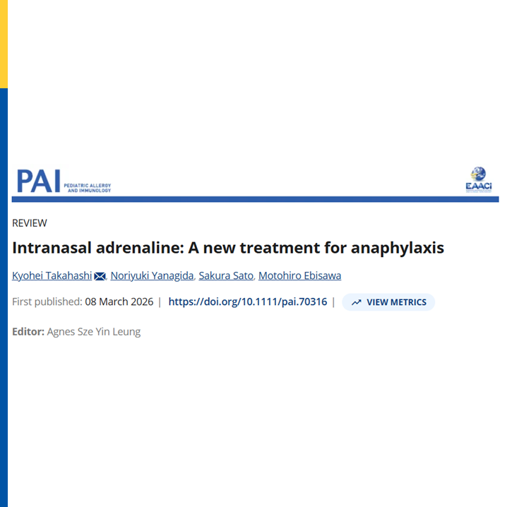 pai_eaaci's tweet image. Needle-free adrenaline for anaphylaxis? ⚡ 

A new #review highlights intranasal #adrenaline as a promising alternative for managing pediatric #anaphylaxis — especially for children who fear #injections.
✔️ Comparable or faster absorption than intramuscular injections
✔️