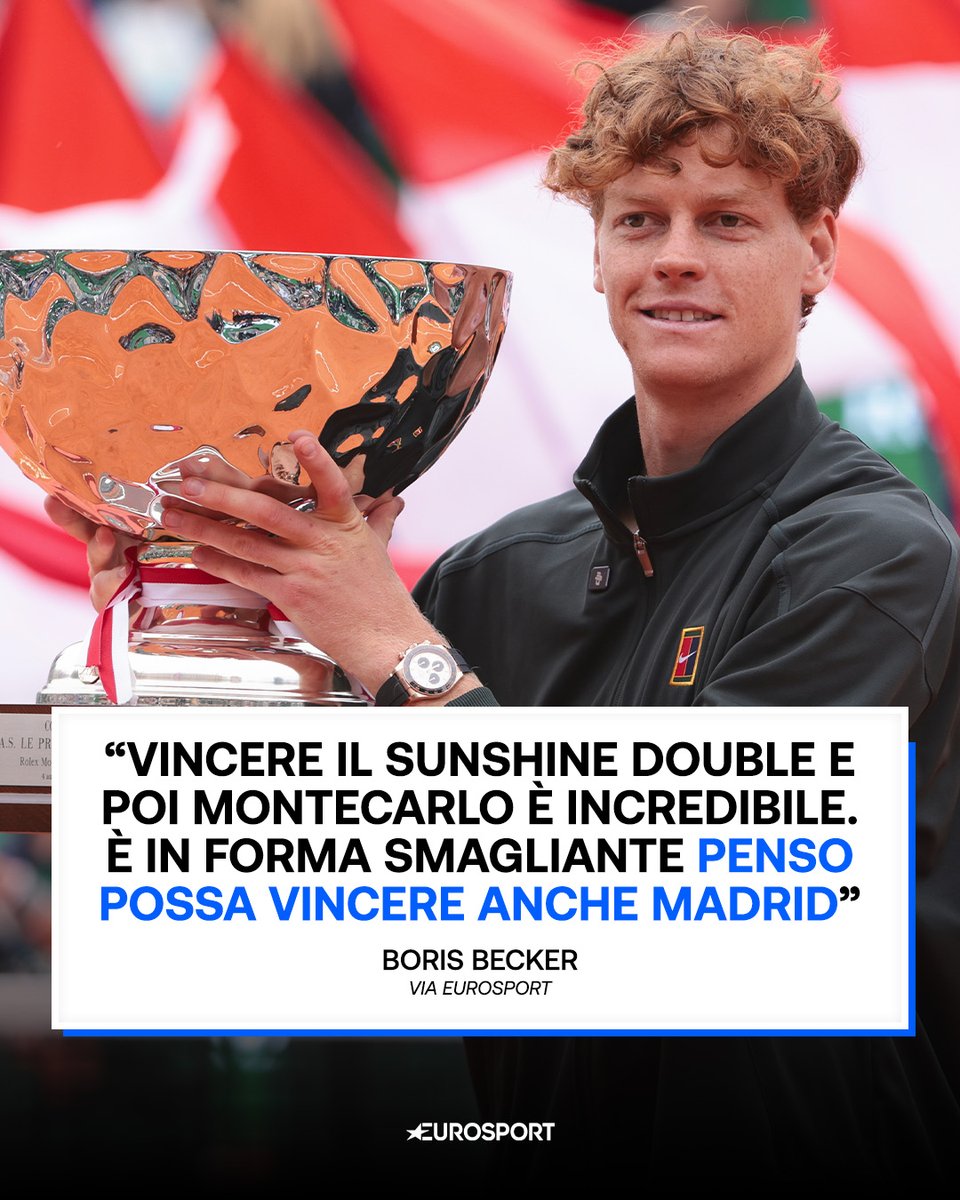 Eurosport_IT's tweet image. Boris Becker non ha dubbi, “mai visto un Sinner così” 💪🏻🦊

#Sinner #Tennis