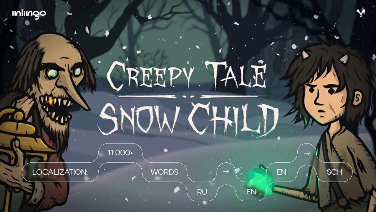 Inlingo_games's tweet photo. We worked on Creepy Tale: Snow Child by Creepy Brothers.

Dark, playful, a bit fairy-tale-like. The writing really stands out. Thanks to the team for the clear context and support.

Like the vibe? Wishlist it:
https://t.co/AD9Cu8RoWW

#GameDev #Localization https://t.co/DyX4IYJ6uF