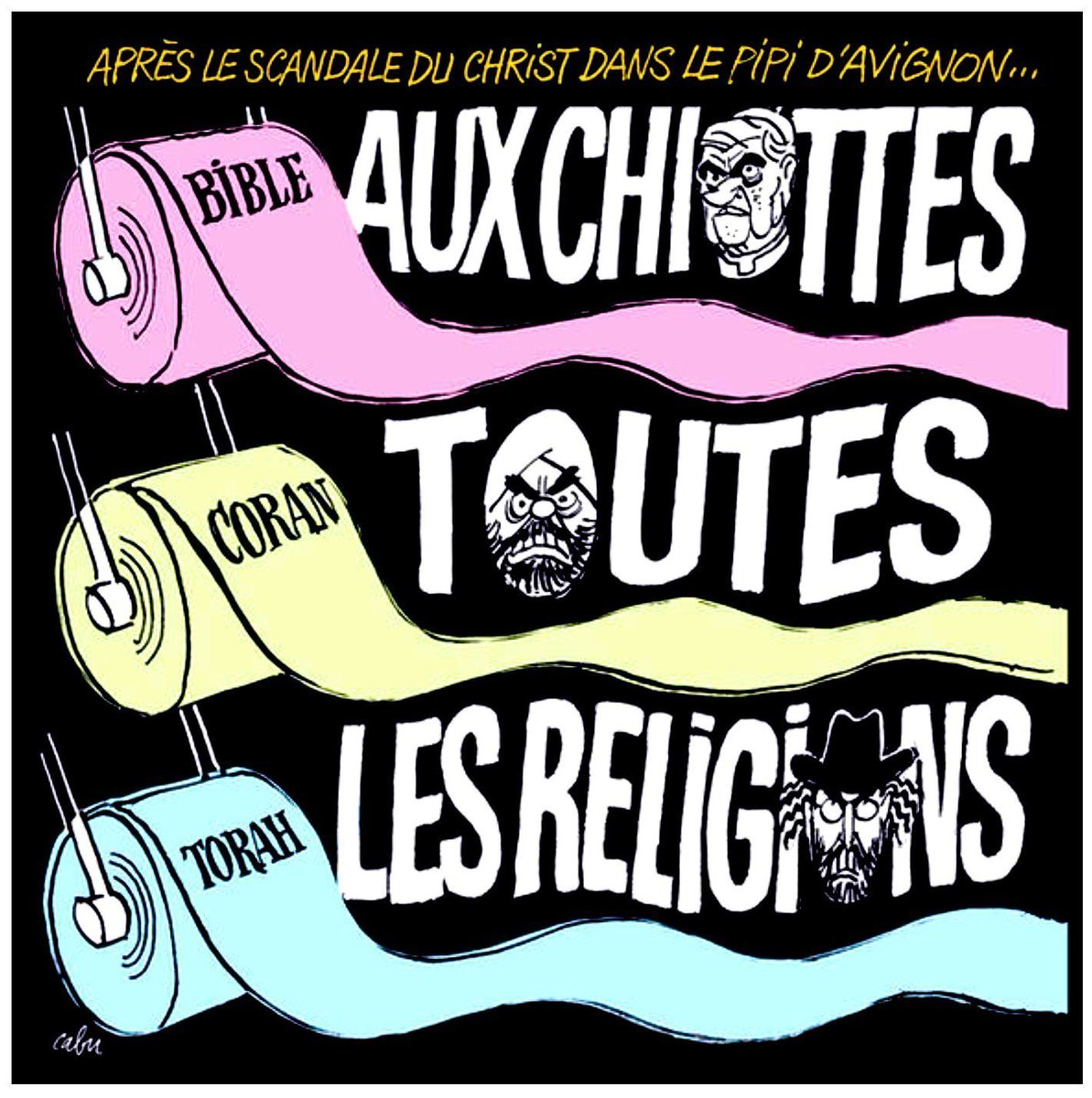 actualites_nrv's tweet image. En une du N°983 du 20 avril 2011 de @Charlie_Hebdo_, 

15 ans plus tard c'est encore et toujours d'actu
Pour notre plus grand malheur. 

✏️ ᑕᕼᗩᖇᒪIᕮ ᗪᕮᑕᕼᗩÎᑎᕮ 💬
@CharlieDechaine
✍️: Cabu ✝️

#Nice #NiceRendezVous™ #Nice06