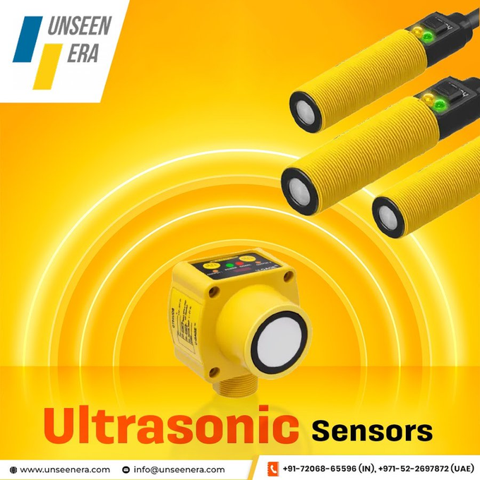 UnseenEra_India's tweet image. ultrasonic sensors: ideal for detecting uneven surfaces, liquids, and transparent objects in dirty environments. Accurate measurements for industrial automation. 
visit: unseenera.com 
#Sensors #Ultrasonic #IndustrialAutomation #BannerEngineering #UnseenEra