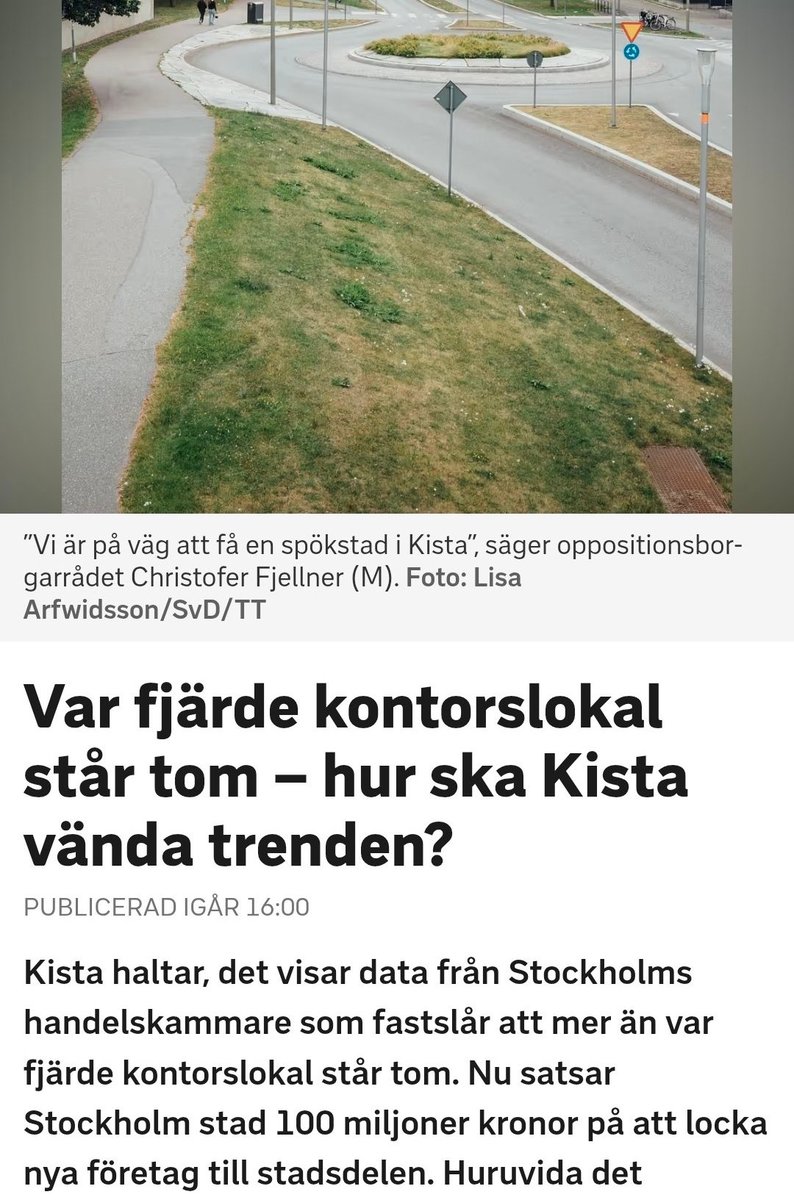 Kista är redan tvångsblandat och klart. Resultatet: Alla svenska företag och myndigheter flyttar därifrån av säkerhetsskäl.

Nu vill Lawen Redar och Magdalena Andersson tvångsblanda resten av Sverige också.