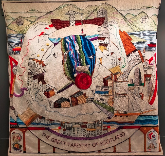 BIDBaseUK's tweet photo. Today we extend a very warm BIDBase welcome to Galashiels BID, famous for textiles and home to the fantastic Great Tapestry of Scotland stitched by over 1000 volunteers from across the country. https://t.co/VnbShG1SSp