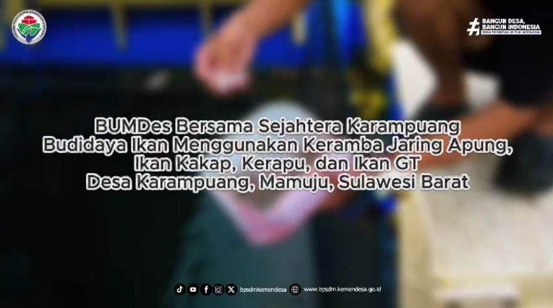 BUMDES BERSAMA KARAMPUANG Inspirasi untuk kemandirian ekonomi nelayan di  desa-desa pesisir yg terbentang di seluruh penjuru NKRI..
Dari Karampuang Sulawesi Barat untuk Indonesia 🇮🇩
#KemendesaPDT #BangunDesaBangunIndonesia #BPSDMKemendesaPDT
#TPPindonesia