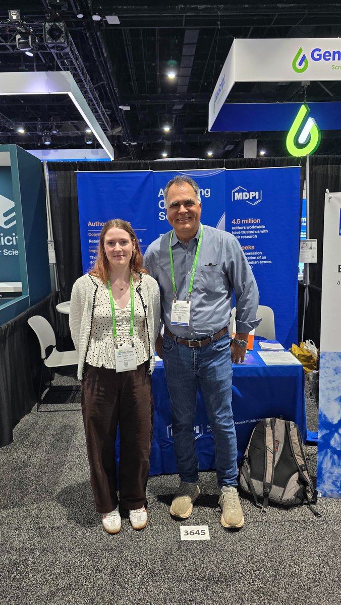 Biomed_MDPI's tweet image. What an incredible experience connecting with scholars at #AACR2026!  
🗓 April 17–22, 2026 | 
📷 We’d love to meet you in person—stop by Booth #3645 to chat with our team!  
#AACR2026 #CancersMDPI #Conference #Oncology #CancerResearch