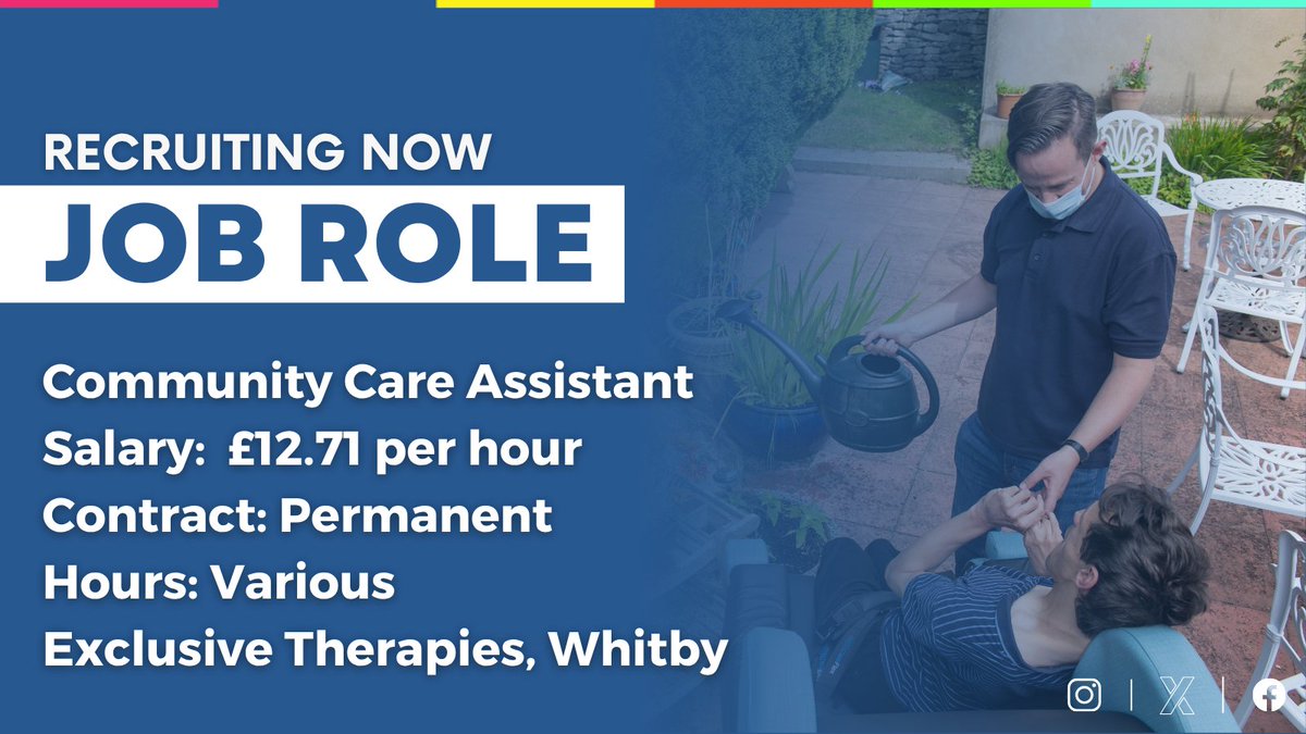 MakeCareMatter's tweet image. Exclusive Therapies in Whitby is recruiting Community Care Assistants to join their growing team.

💷£12.71 p/h
📄Permanent contract
⏰Various hours
🚗Company car

Apply now! tinyurl.com/yck99b85

#MakeCareMatter #WhitbyJobs #CommunityCare #ExclusiveTherapies #NorthYorkshire