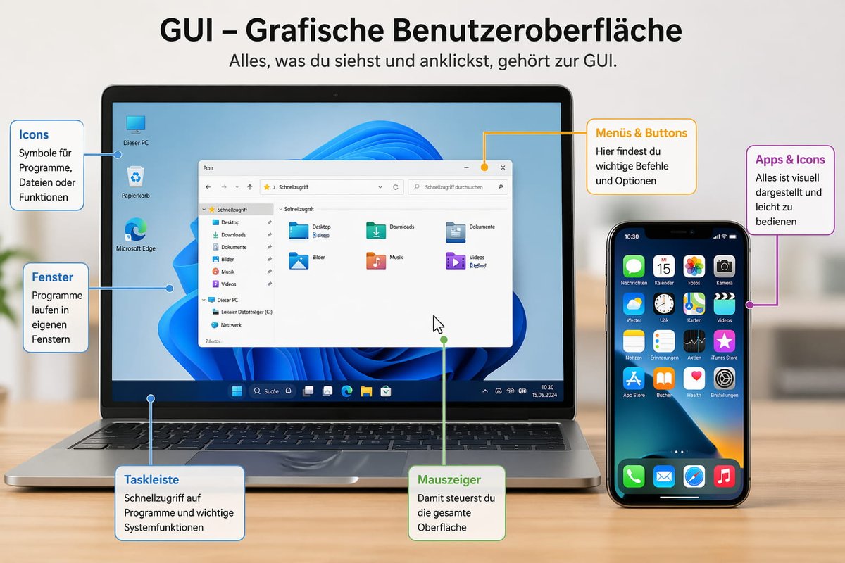 DirkLoebe's tweet image. GUI – schon oft gehört, aber nie richtig verstanden?

Ich erkläre dir grafische Benutzeroberflächen einfach und mit Praxisbeispielen 👇

windows-guru.de/gui-einfach-er…

#GUI #Windows #Computerwissen #Einsteiger #Technik