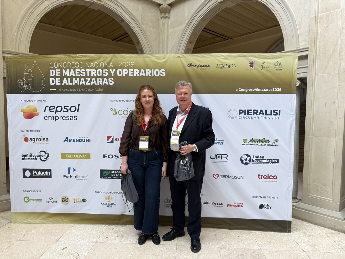 LabTello's tweet photo. Este sábado hemos asistido como ponentes en el Congreso Nacional de Maestros y Operarios de Almazaras 2026📍
Donde participamos en la segunda mesa redonda: ''Laboratorios: MOSH-MOAH. Como afecta la calidad del AOVE la filtración. Problemáticas en los aceites https://t.co/C5Vu7BAAWD
