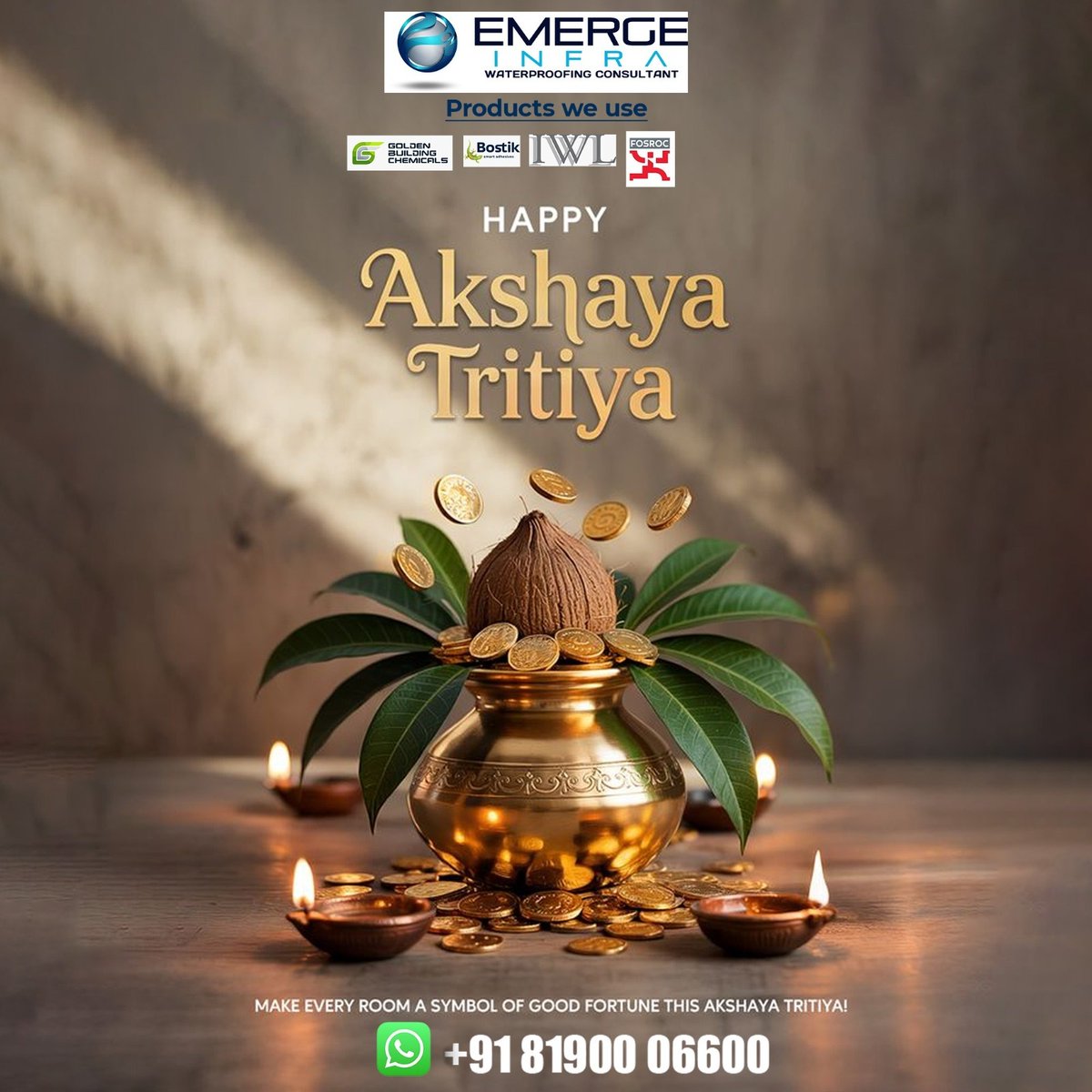 emergeinfra's tweet photo. Emerge Infra - Building Construction | Renovation, Interior Designing, Waterproofing, PEST Control: Best Waterproofing Company in Chennai – Protect Yo... 
#AkshayaTritiya #WaterproofingChennai #TerraceWaterproofing #SumpWaterproofing #RoofWaterproofing #HomeProtection https://t.co/zBcqUumxRh