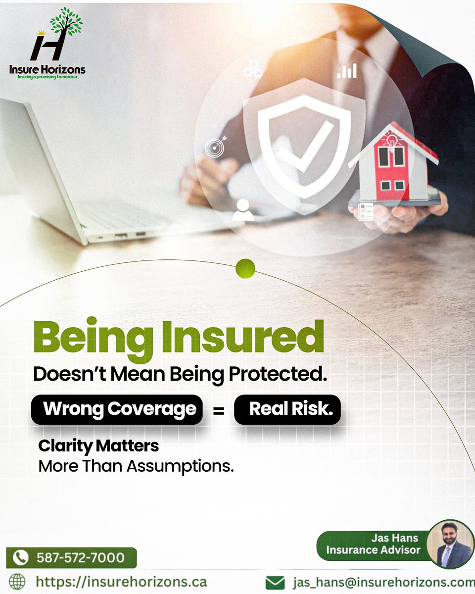 insure61898's tweet image. Being insured isn’t the same as being protected 👀
Insure Horizons helps you choose coverage that truly fits.

📍 Chestermere, AB
📞 587-572-7000
🌐 insurehorizons.ca

#insurehorizons #insurancecanada #smartinsurance
