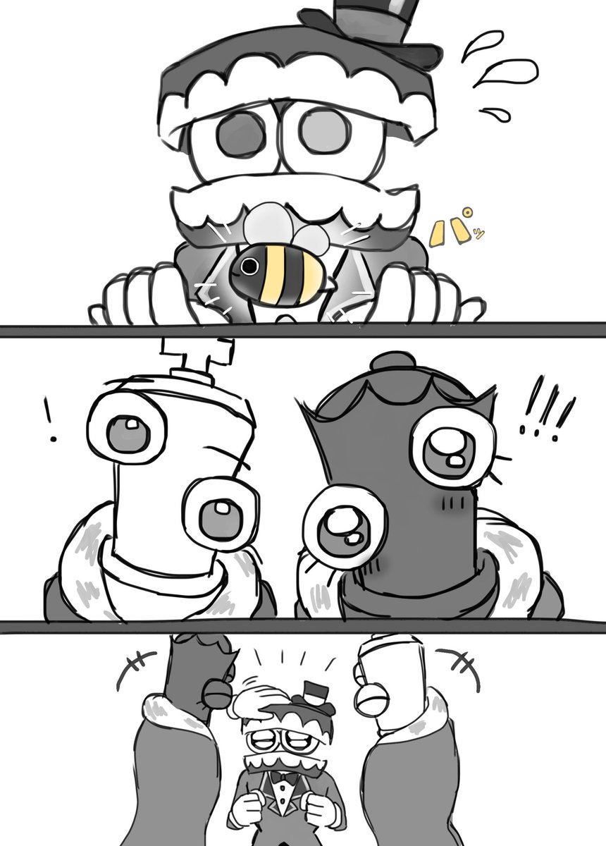 coke4466's tweet image. キンガーとクイニーに褒められたいケイン‼️
#tadc #Caine #Kinger #Queenie