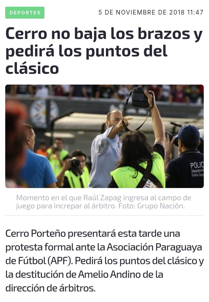 Olimpia va a pedir los puntos por reglamento no por ser los mas cogidos de América!