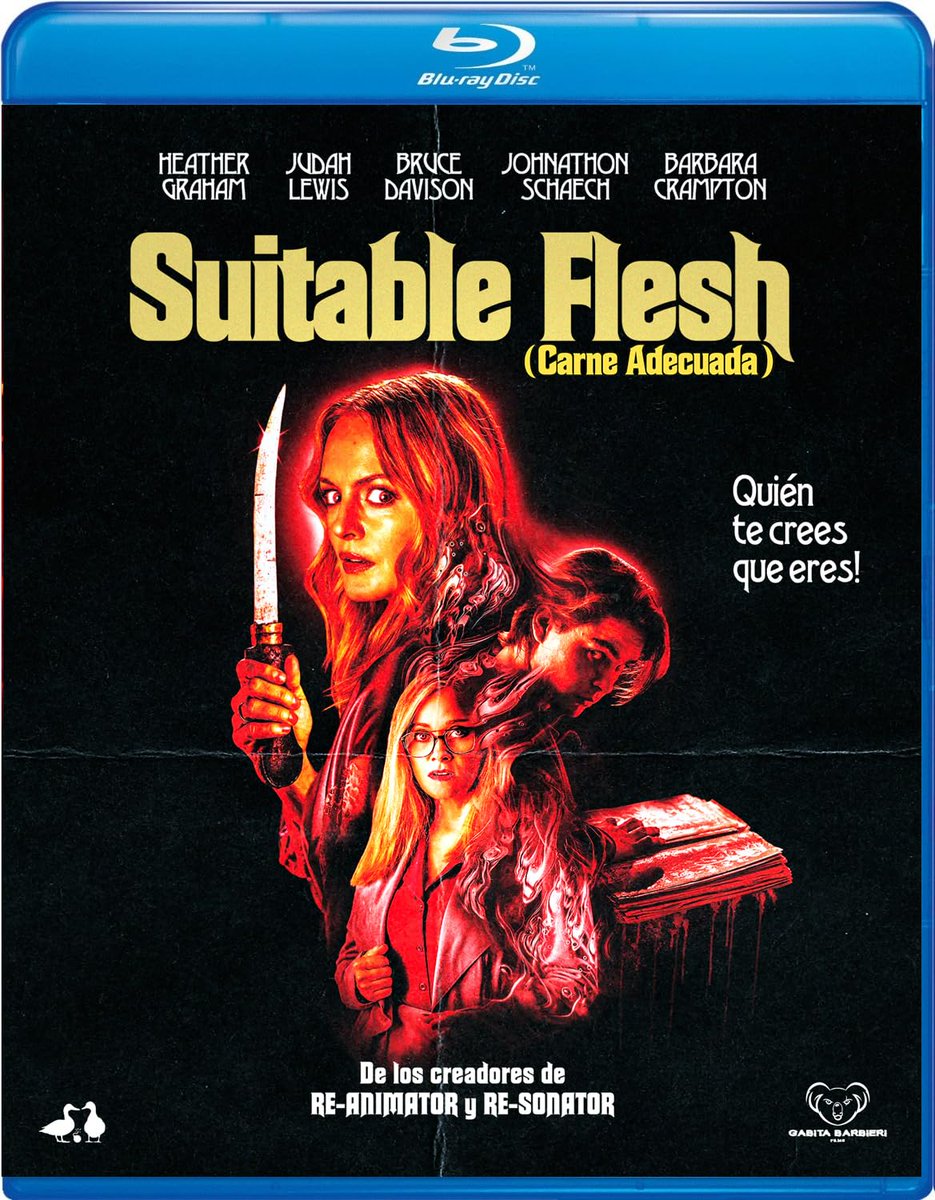 Rafanical's tweet image. Ya está disponible la edición de Gabita Barbieri Films en #Bluray de la #película de #terror de 2023 #SuitableFlesh (#CarneAdecuada) basada en una historia de #HPLovecraft dirigida por #JoeLynch y protagonizada por #HeatherGraham 
Más información: lalibretacinefila2.blogspot.com/2026/04/lanzam…

#Cine