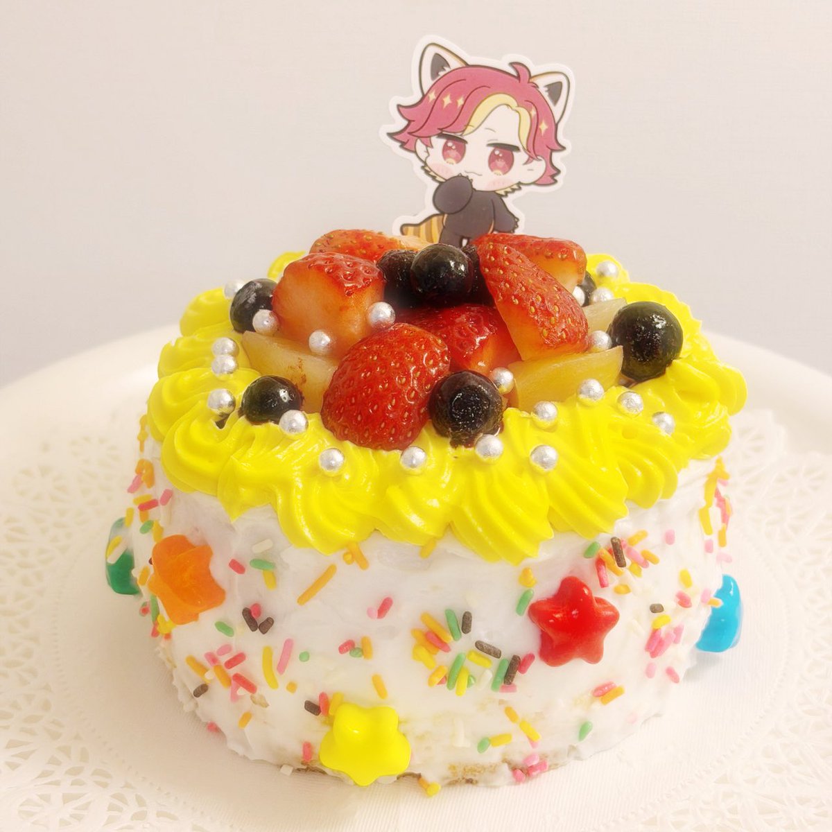 1212_CzC's tweet photo. お友達から簡単にケーキが作れるよと聞いて、チャレンジさせて貰いました🎂✨️

不器用さんでも、スポンジケーキが簡単に作れたよ🙀⁉️
生クリームも硬さ調整が簡単で、デコレーションも楽しかったです🎀𓈒𓂂𓇬
推し活の1つとして楽しむには最高の企画🙂‍↕️🫶🏻

#メイミーケーキ　
#にしがはちCAKE https://t.co/le6TApT1S0