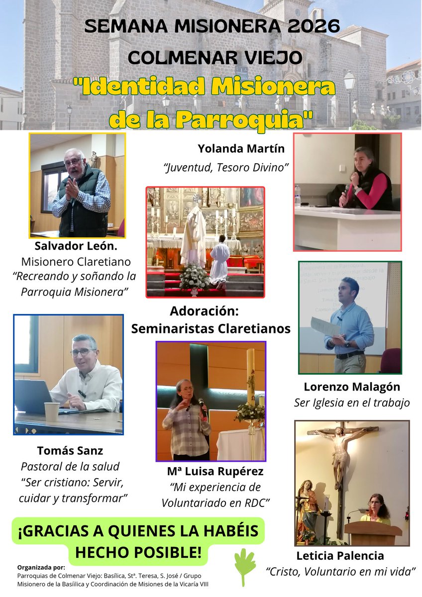 #combonianas ¡Qué bonita y profunda la experiencia vivida de esta semana misionera en Colmenar Viejo!... Gracias a todos aquellos que la han hecho posible