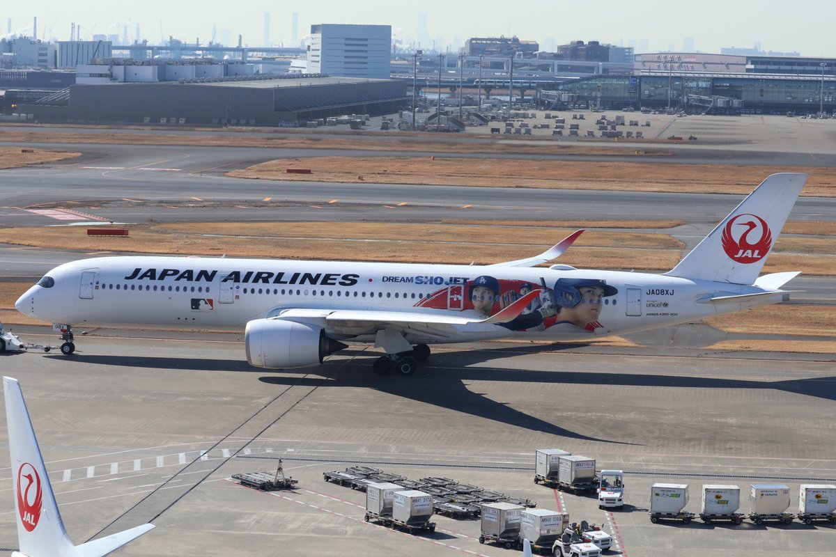 日本航空 JAL JL エアバスA350-900 JA08XJ 大谷翔平ジェット「DREAM
