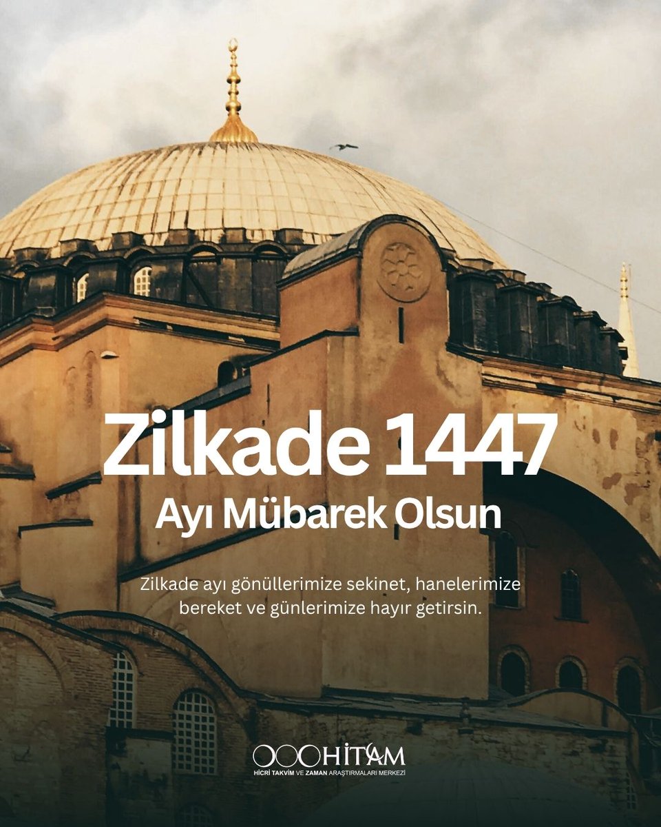 Zilkade 1447 ayına erişmenin huzurunu yaşıyoruz. Haram aylardan biri olan bu mübarek zaman diliminin gönüllerimize sükûnet, hanelerimize bereket ve ümmet-i Muhammed’e hayırlar getirmesini niyaz ediyoruz. 🌙✨
#HicriTakvim #Hicri1447 #Zilkade