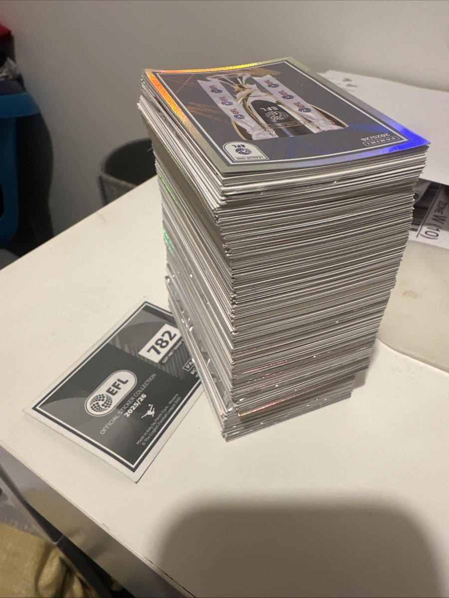PaniniCardsUK's tweet image. 456x Panini EFL 2026/26 Stickers, No Duplicates

Ends Thu 23rd Apr @ 8:32pm

ebay.co.uk/itm/1982871438…

#ad #Panini #PaniniFootball