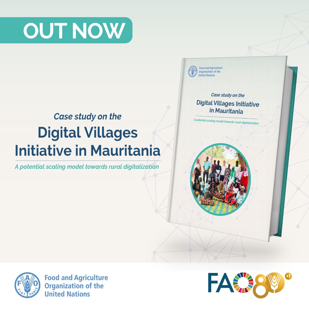 FAOinNENA_EN's tweet image. #DigitalTransformation is reshaping rural communities 🌍
📘 New case study out now!
 Explore how the Digital Villages Initiative in Mauritania is unlocking opportunities &amp;amp; offering a scalable model for rural digitalization.
🔗 doi.org/10.4060/cd8670…