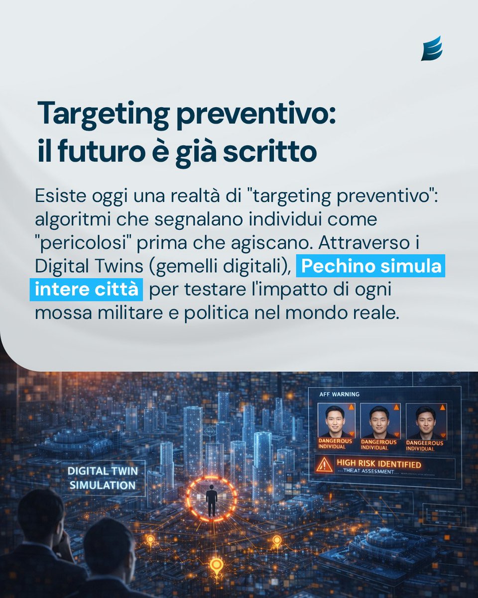 EsperiaItalia's tweet image. La vera sfida non è tecnologica, ma strategica: sovranità o dipendenza?
Qui il link al report completo nelle storie: centrostudicasi.com/la-nuova-archi…

#GeopoliticaDigitale #CyberSecurity #IntelligenzaArtificiale #paragon #palantir