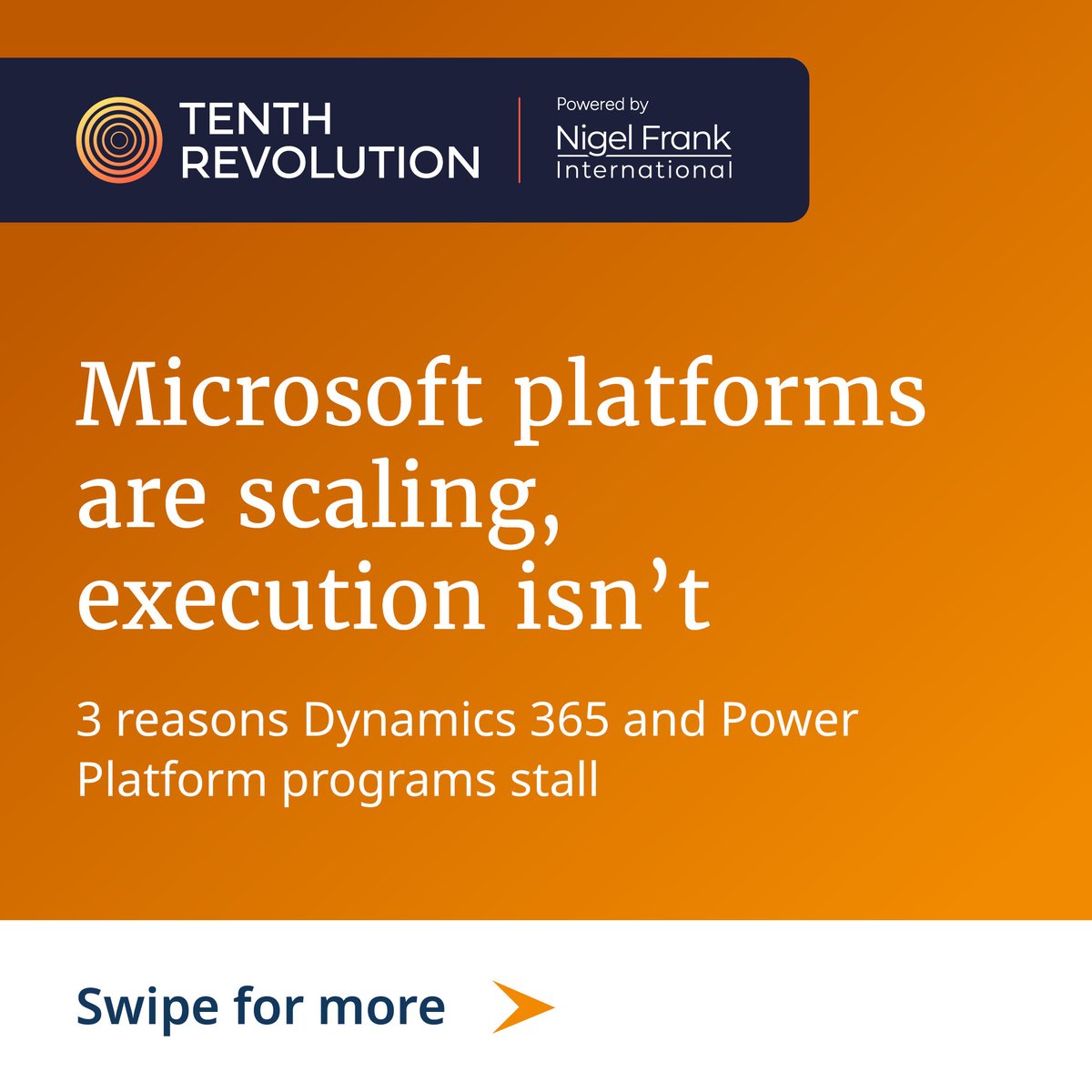 NigelFrank's tweet image. Microsoft platforms are evolving fast. Execution isn’t keeping up.

Over-reliance on key roles, skills gaps and outdated hiring are slowing Dynamics 365 and Power Platform delivery.

👉Read our blogs: eu1.hubs.ly/H0tFl_h0

#Dynamics365 #PowerPlatform #TechStrategy