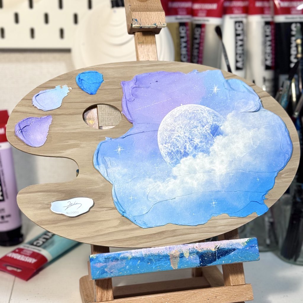 lei_926_'s tweet image. まるデザではご用意した作品の約半数をお迎え頂きました☁️

これから来月のデザフェス63に向けて急ピッチで制作していきます🎨
パレットシリーズも初のお披露目となりますのでお楽しみに･:*+