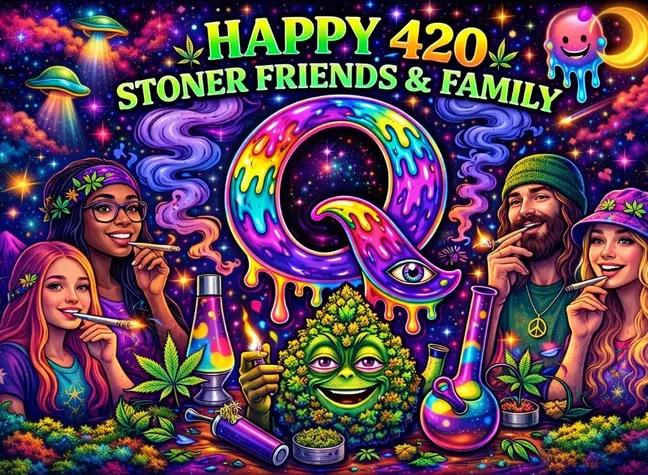 QoZoClan's tweet photo. Happy 420 to all our stoner friends and family 💨💨 #Happy420 https://t.co/2k68D72hLR