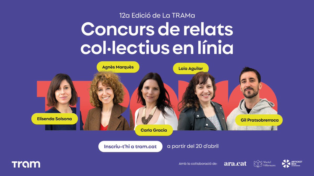 4ratlles's tweet photo. Inscripcions OBERTES! Què feu que encara no us hi heu apuntat? Vinga, al bloc de tram falta gent! 📝 Ets més de Gil Pratsobrerroca? De Laia Aguilar? D’Elisenda Solsona? Agnès Marquès? Ah no, potser ets de Carla Gracia! https://t.co/eEjM0FLcTc