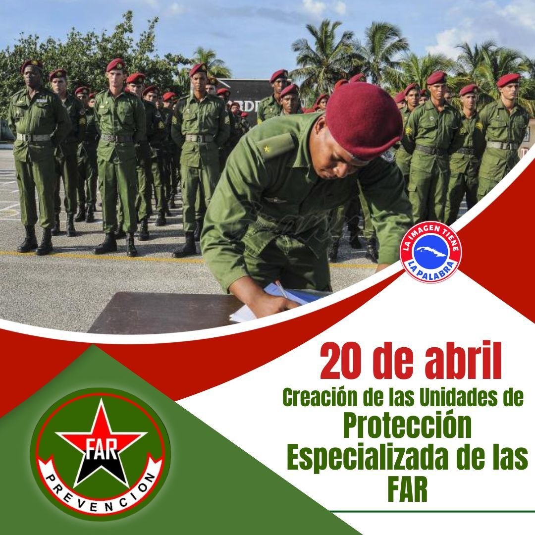 #FarCuba felicita a las Unidades de Protección Especializada en su aniversario.
Jóvenes de extraordinarios valores.