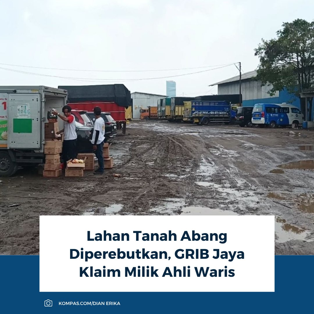 kompascom's tweet photo. Sengketa lahan Tanah Abang mencuat setelah klaim kepemilikan muncul antara negara, melalui PT KAI, dan pihak ahli waris. Kubu Hercules menyebut lahan itu belum pernah dijual dan sah milik ahli waris yang mereka wakili.
Baca selengkapnya: https://t.co/GVf9DPTF1N
~RK #GRIB #KAI #hercules