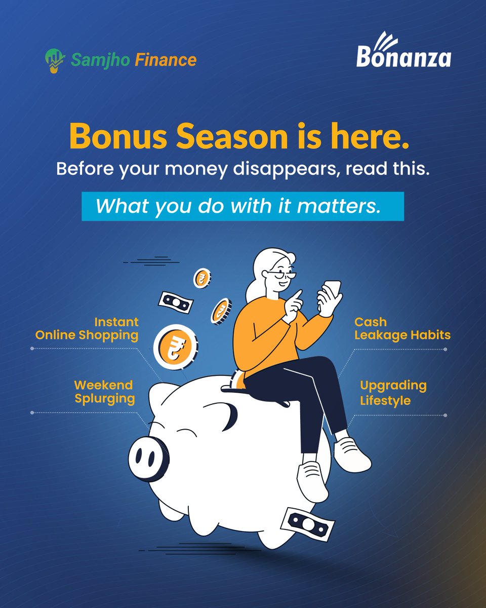 bonanzapltd's tweet image. Bonus aaya. Plan kya banaya? 💰

For most, it’s a one-time income that becomes a one-time expense.

But a small shift can change that.

Allocate before you spend—
Invest. Reserve. Enjoy. 📊

#Financial #Planning #Bonus #bonanza #investingtips101