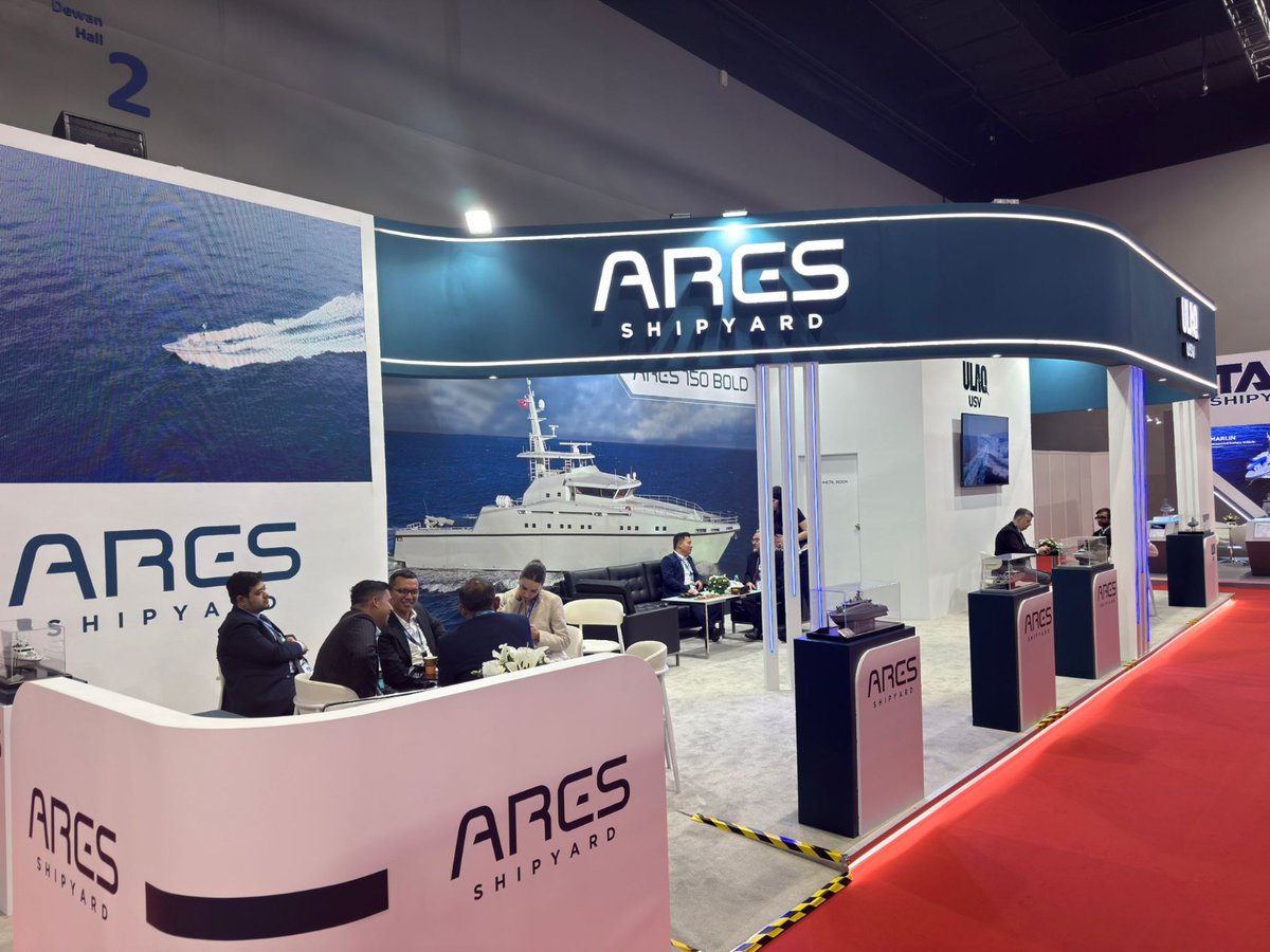 ARESShipyard's tweet photo. Day 1 at DSA 2026 

Good to be in Kuala Lumpur and connect with industry professionals while presenting our naval solutions.

#ARESShipyard #ARESGlobal #DSA2026 #DefenseIndustry https://t.co/Zgj6mYynvR