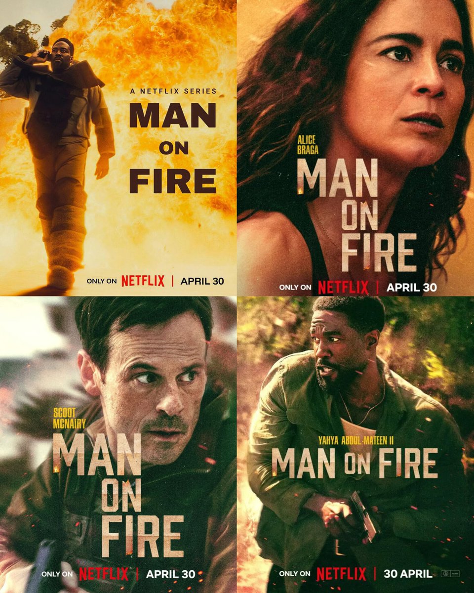 CinemaWikipedia's tweet image. Netflix New Series #ManOnFire Streaming From 30th April On #Netflix.

Starring: #YahyaAbdulMateenII, #BillieBoullet, #AliceBraga, #ScootMcNairy, #BobbyCannavale, #ThomásAquino, #PâmelaGermano &amp;amp; More.
Created By #KyleKillen.

#ManOnFireOnNetflix #ManOnFireSeries #CinemaWikipedia