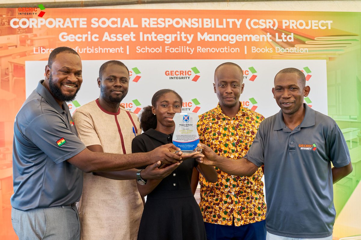 GecricIntegrity's tweet photo. Making impact both offsite and onsite, we brought smiles to the faces of school children and teachers at Manhyean School. 
We remain committed to making a meaningful difference in the communities where we operate. https://t.co/LjQjNFkw3f