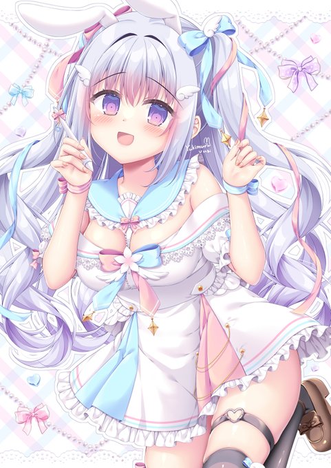 「イラストレーターの雪村ちゃんだよ～🌸」
#雪村のうさぎ小屋 