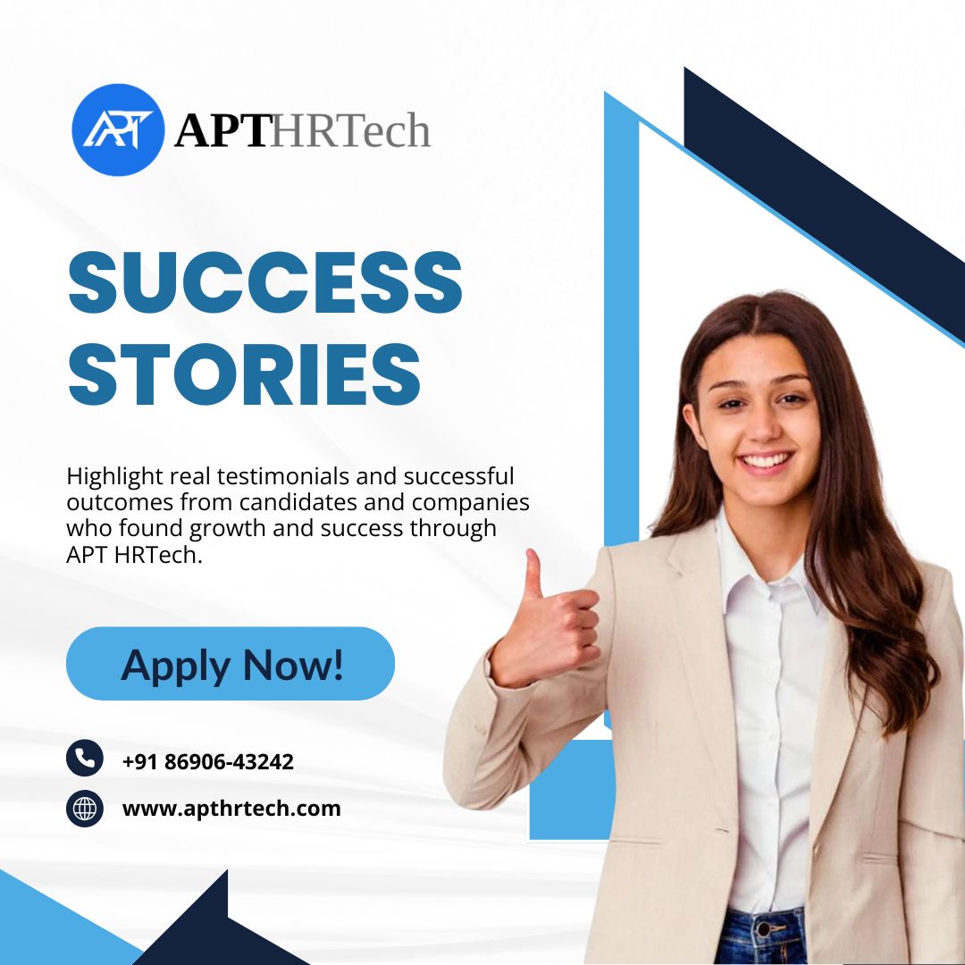 AptHrtech49319's tweet image. Success Stories: Highlight real testimonials and successful outcomes from candidates and companies who found growth and success through APT HRTech.

📞 +91 86906-43242
🌐 apthrtech.com

#APTHRTech #SuccessStories #CareerGrowth #HiringSuccess #TalentSolutions